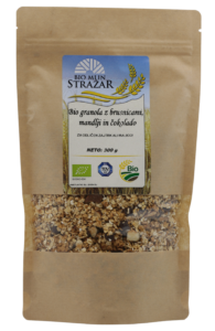 Bio granola z brusnicami mandlji in čokolado rm